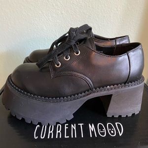 Black chunky platforms